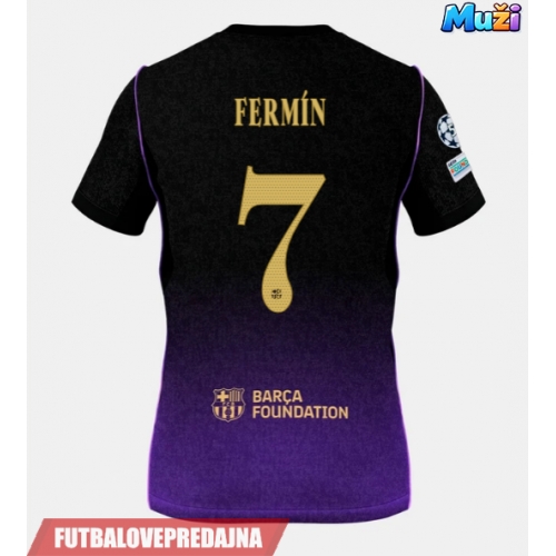 Lacne Muži Futbalové dres Barcelona Fermin Lopez #7 2026-27 Krátky Rukáv - Preč